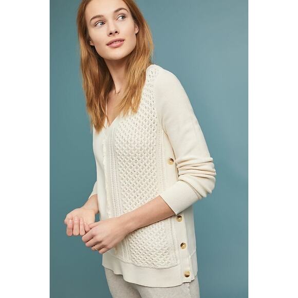 Anthropologie Saturday Sunday Arcana Buttoned Pullover Sweater - Picture 1 of 7